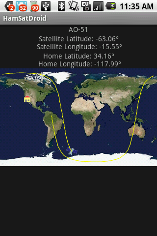 HamSatDroid Map