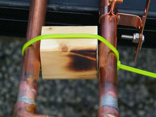 How the spacing blocks were held in place