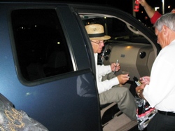 Jack signing my truck