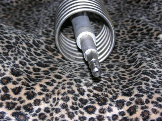 Jerry repaired this Stargun antenna by machining a new tip out of stainless steel.