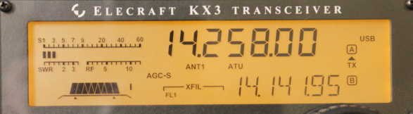 KX3 display