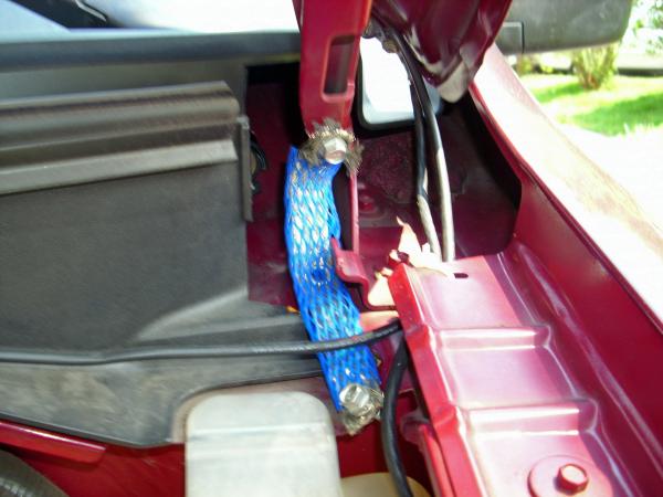 Left side hood to body.