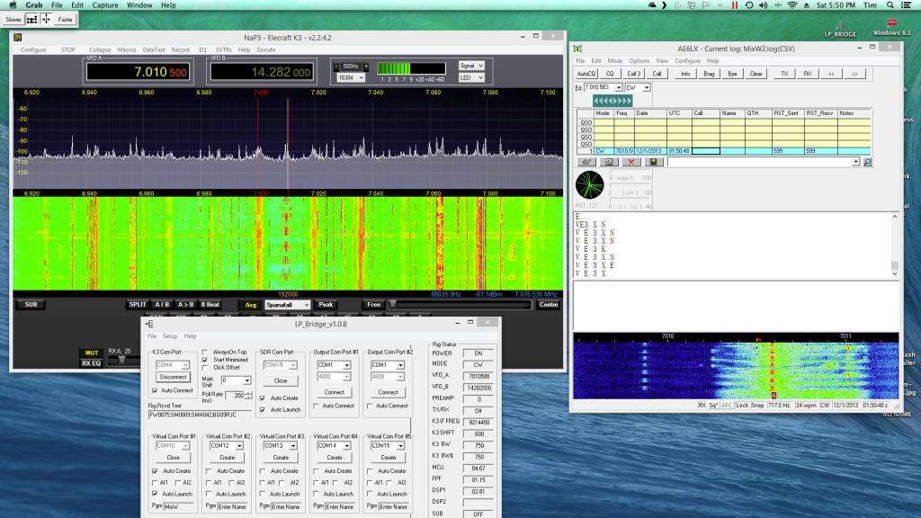 LP Bridge + NaP3 + Mix running on Mac OS/X