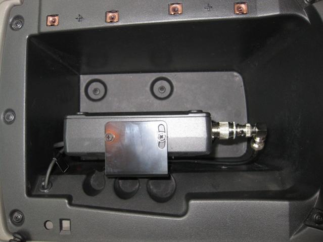 Main unit mounted in center glovebox. There is plenty of airflow to keep unit cool.