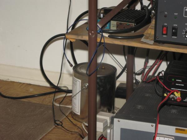 Mirage C-22A 220mhz 20 watt amp...Kenwood TH-F6a goes into this to ta 220mhz J pole.  1500 watt dummy load in the back.