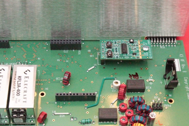 Mixer & front panel shield installed