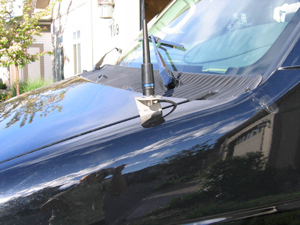 Mount with hood closed