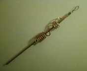 My dual coil antenna under construction. Ready for paint, no Delrin installed yet.