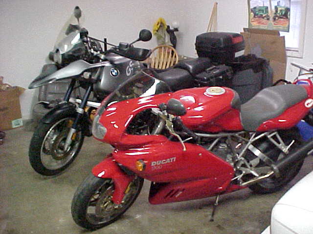My Ducati & BMW.