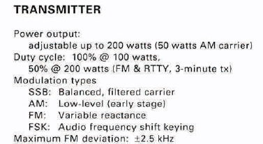 Power Amp Spec