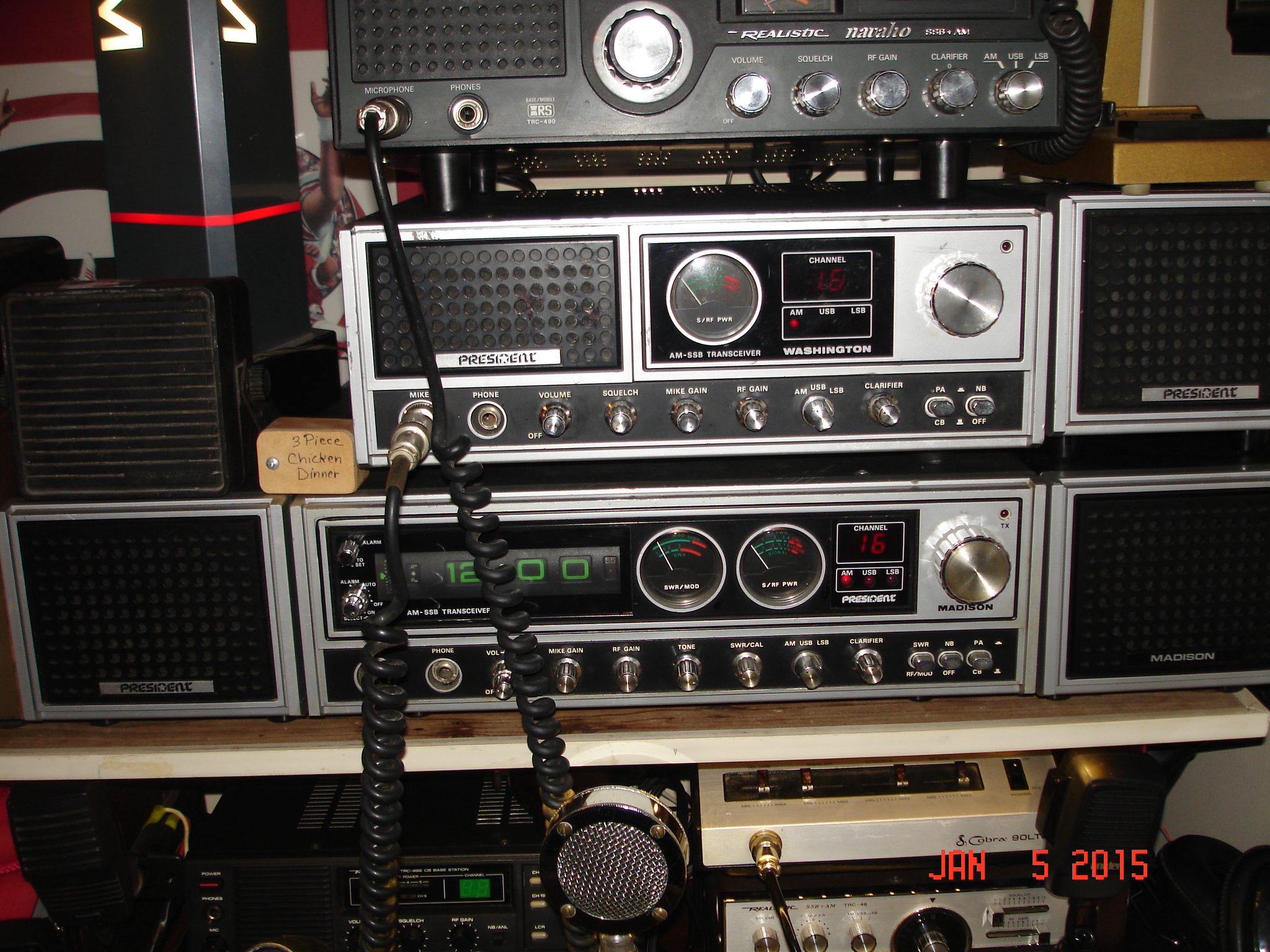 President radios & matching speakers