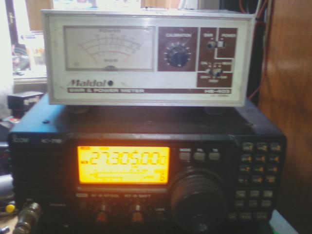 Radio Icom IC-710 and SWR MAldol for Matching Antenna