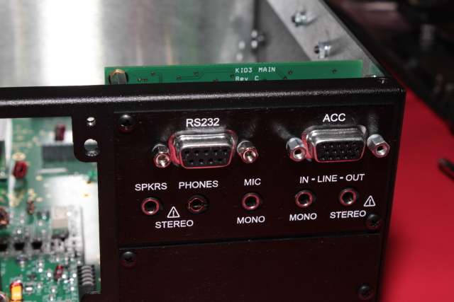 Rear panel of I/O attached
