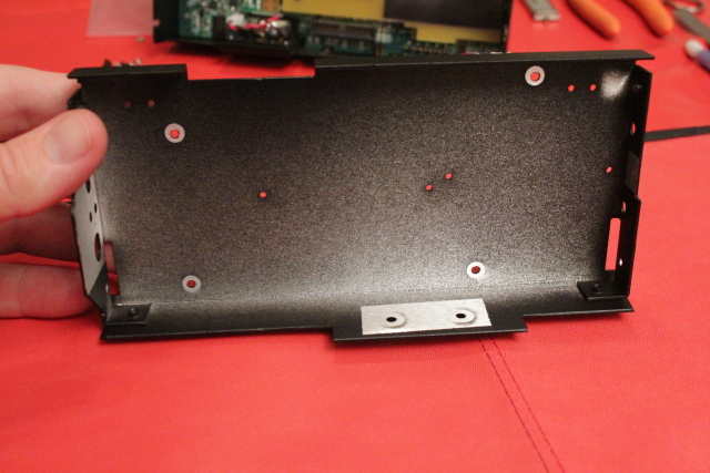 Remove vinyl tape from rear cover