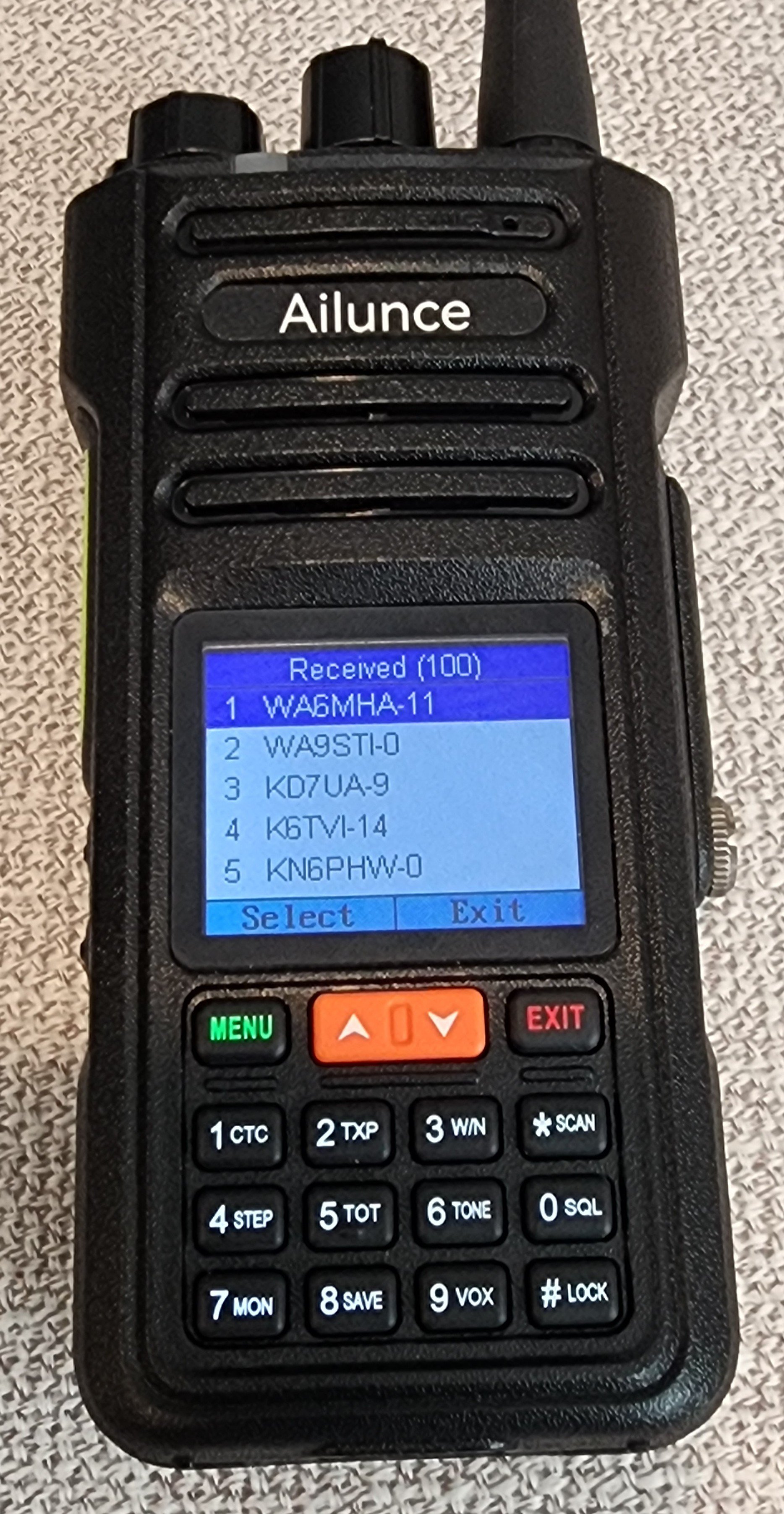 Retevis HA2 APRS Station List