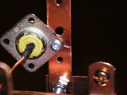 SO-239 Connection Riveted onto the Milford Hanger