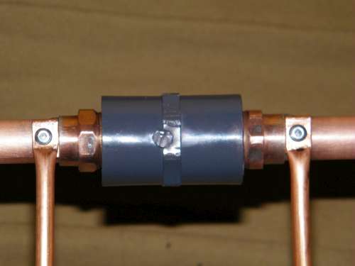 Soft Copper Tubing After Riveting