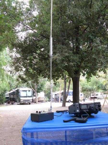 SuperAntenna MP1 w/ 12' whip and Yaesu 897d