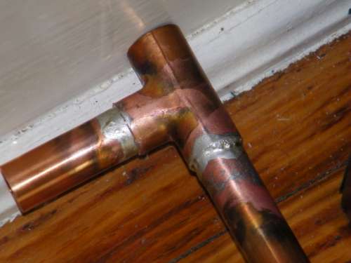Tee Section Soldered