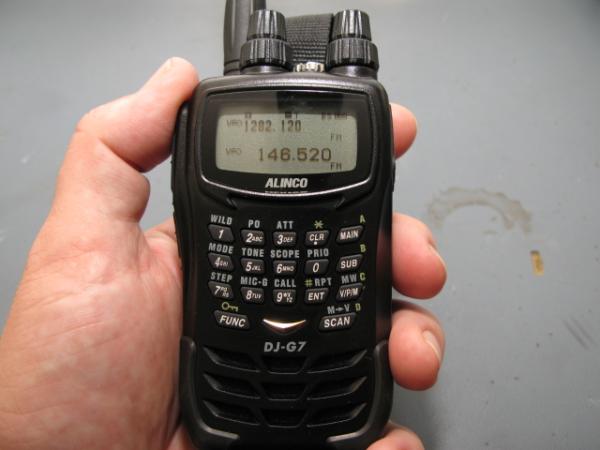 The Alinco DJ-G7 Handi-Talkie