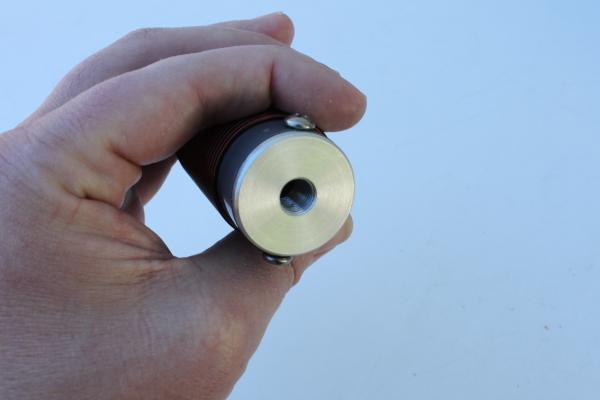 The tapped screw side of the 20 meter coil