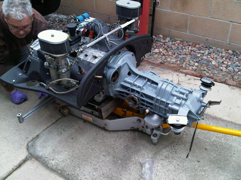 This is a 2.0L Type-4 engine that we temporarily installed in one of my 914s until my new 'Raby 2056' was ready. My friend, Thomas, did most of the in