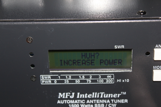 Too little power during tuning