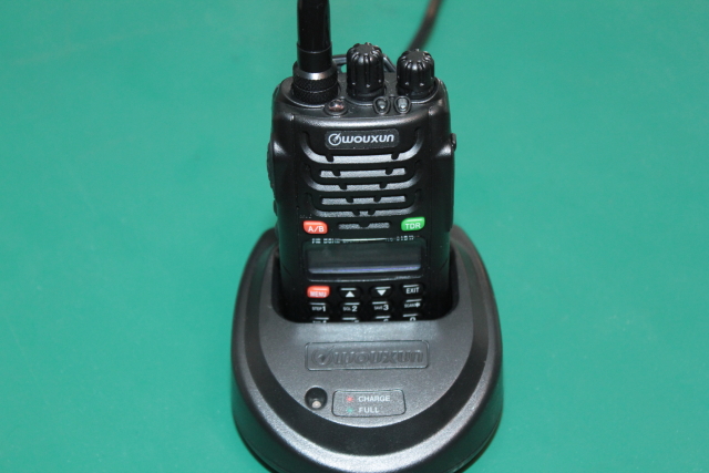 Wouxun in the charger