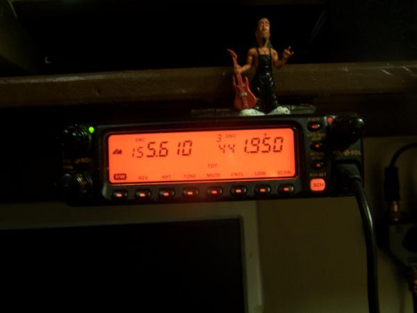 Yaesu Dual Band FT 8100 mounted remotely.